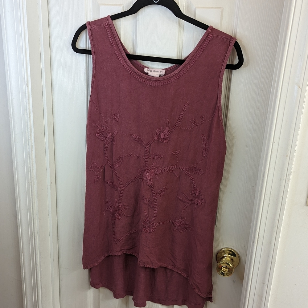 Indigo Thread Co  Shirt XL NWOT